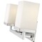 Z-Lite Tidal 2 Light Vanity, Brushed Nickel & Matte Opal 1900-2V - alternate 4